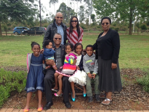 My family at the Howick Arrest Site
